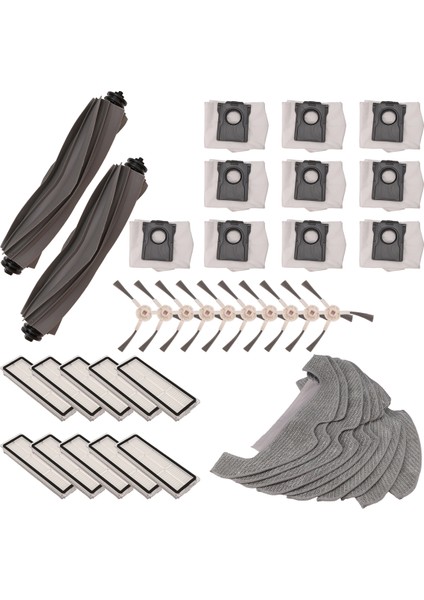 Dreame D10 Plus Gen 2 RLD32GD Yedek Parça Aksesuarları Ana Yan Fırça Hepa Filtre Paspas Bezi Toz Torbası (Yurt Dışından) fiyatları