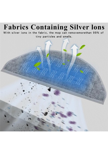 Roborock S8 Pro Ultra / S8+ / S8 Robot Süpürge Için 10 Adet Paspas Bezi Çift Titreşimli Yıkanabilir Tekrar Kullanılabilir Mikrofiber Pedler (Yurt Dışından) fırsatları