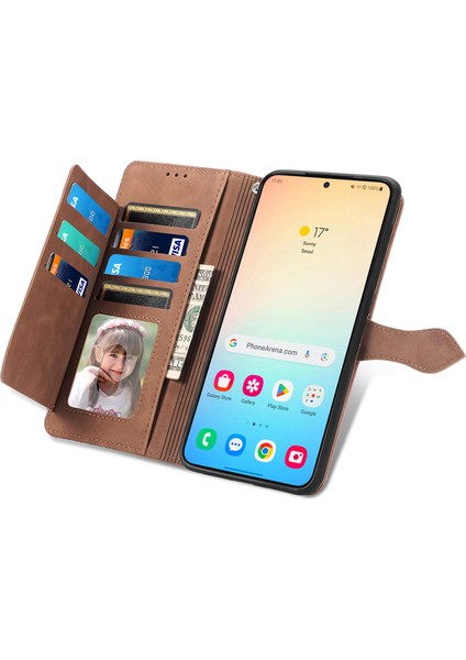 Samsung Galaxy S24 Plus Fermuarlı Kese Manyetik Kart Tutucu ve Bilek Kayışlı Cüzdan Kılıfı Samsung Galaxy S24 Plus (Yurt Dışından) fiyatları