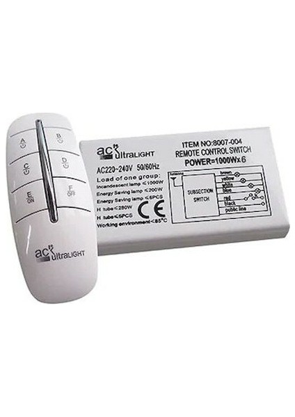 6'lı Avize Kumandası