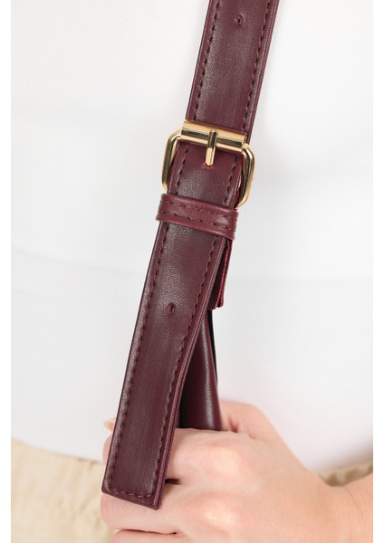 Bordo Bordo Askılı Omuz Çantası 3016 fırsatları