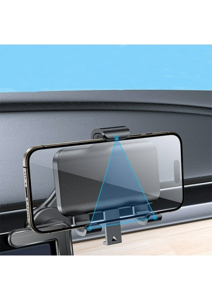Yesnıce Tesla Mode Y 360° Dönebilen Üç Noktadan Kelepçeli Ekranına Sabitlenen Araç Telefon Tutucu
