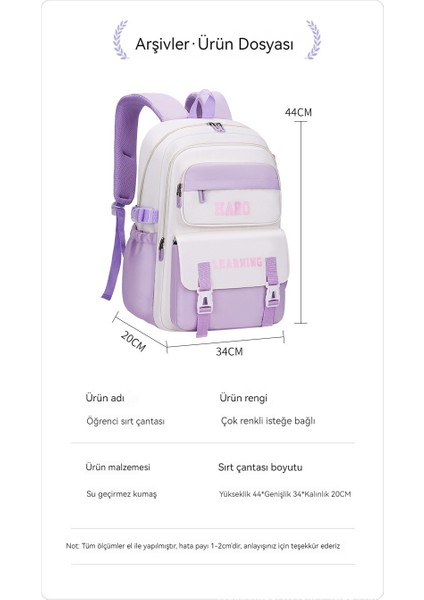 Ilkokul Öğrencileri 1-6. Sınıflar Için Hafif Sırt Çantası (Yurt Dışından) indirimleri