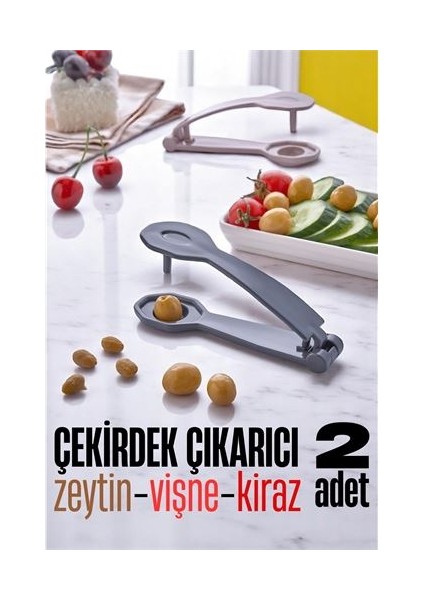 Çekirdek Çıkarıcı - Kiraz Çekirdek Çıkarıcı Zeytin Çekirdek Çıkarıcı 2 Adet