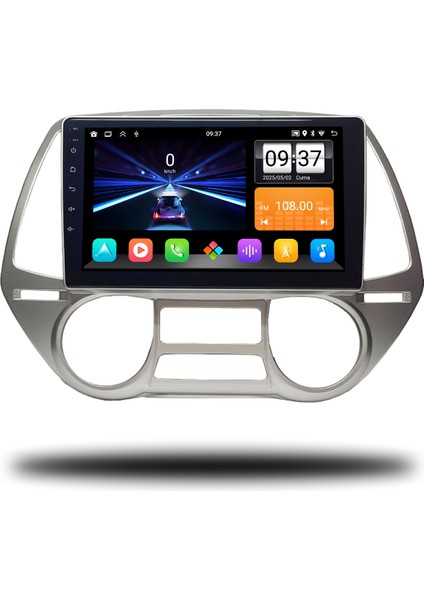 Hyundai I20 2010-2014 Arası Dijital Klima 6-128 GB Multimedya Navigasyon
