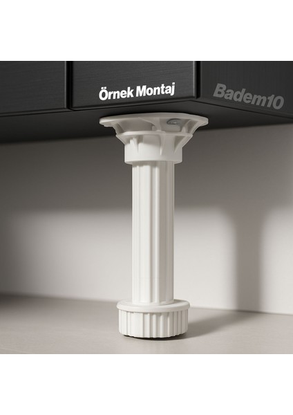 Ayarlanabilir 8 Adet 15 cm Plastik Ayak Mobilya Dolap Tezgah Yükseltme Yükseltici Ayakları Ayağı modelleri