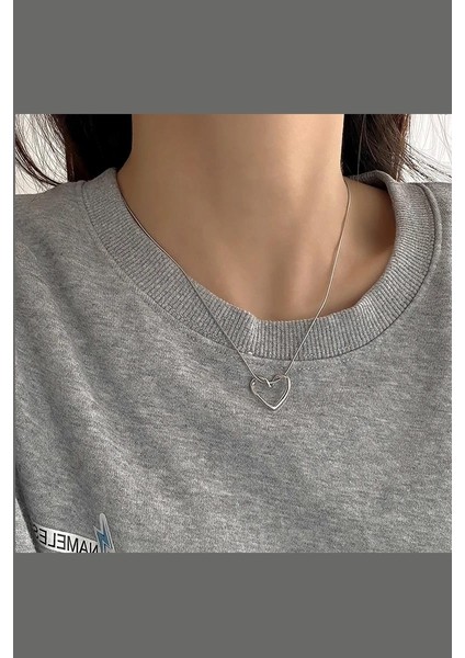 Gümüş Çelik 3 Boyutlu Kalp Düğüm Kolye fiyatları