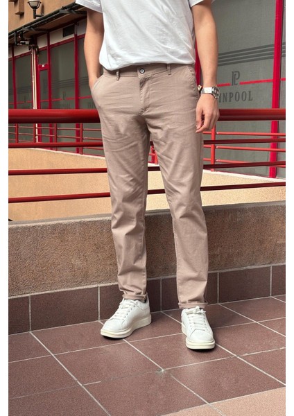 Erkek, Keten Dokuma, Pamuklu Kumaş, Regular Fit, Mevsimlik Pantolon 339