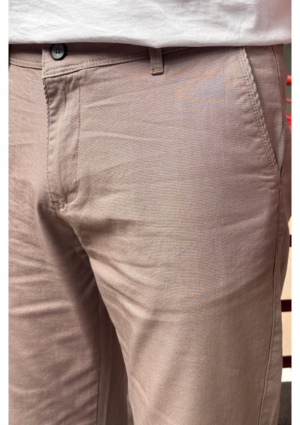 Erkek, Keten Dokuma, Pamuklu Kumaş, Regular Fit, Mevsimlik Pantolon 339 fırsatları