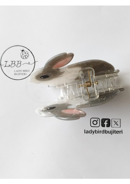 Ladybirdbujiteri Tavşan Lüks Kemik Mandal Toka fırsatları