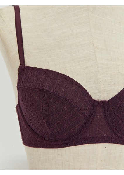 Lcw Dream Mor Balenli Dolgusuz Dantelli Straplez Sütyen modelleri