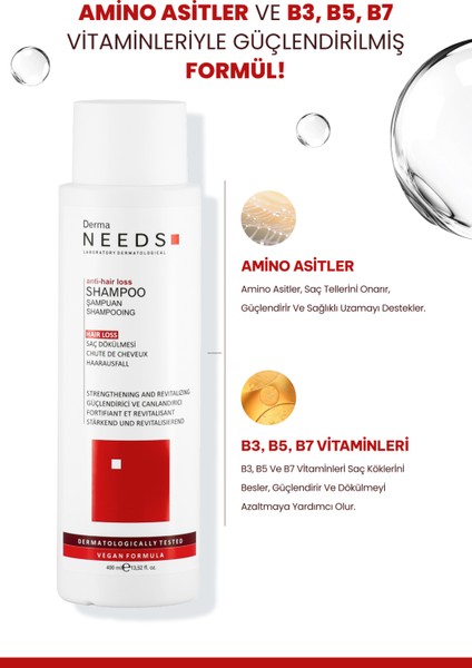 Saç Döküm Karşıtı Şampuan 400ML | Besleyici | Amino Asit, Biotin, B3/b5/b7 Vitamin |sülfatsız fırsatları