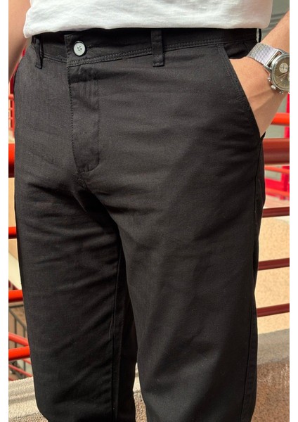 Erkek, Keten Dokuma, Pamuklu Kumaş, Regular Fit, Mevsimlik Pantolon 333 fırsatları