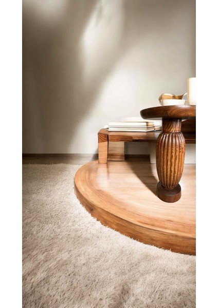 Wood Ahşap Mantar Yan Sehpa – Açık Ceviz Renk Dekoratif Sehpa fiyatları