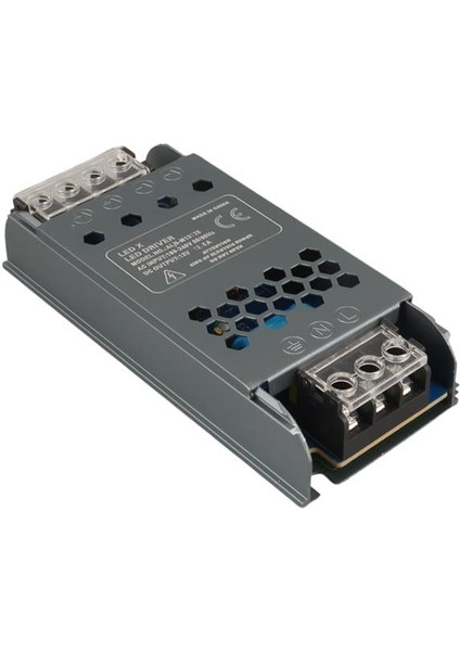 Ledx ALN-M12125 12 Volt 12.5 Amper 57X24X12MM Ultra Slim Metal Kasa Adaptör