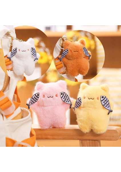 Küçük Peluş Kolye Okul Çantası Çekicilik Anahtarlık Butik Kapma Makinesi Klip Bebek Makine Bebekleri (Yurt Dışından)