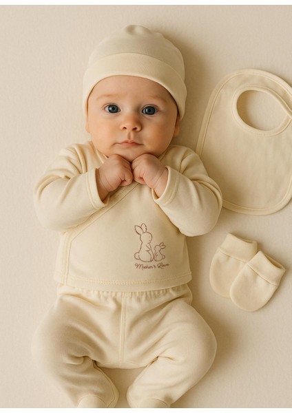 Organik New Basic 5'li Zıbın Set Natural