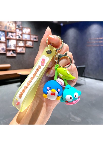 Çizgi Film Animasyon Stitch Serisi Yumuşak Kauçuk Anahtarlık Bebek Çantası Kolye Anahtarlık Küçük Hediye (Yurt Dışından)