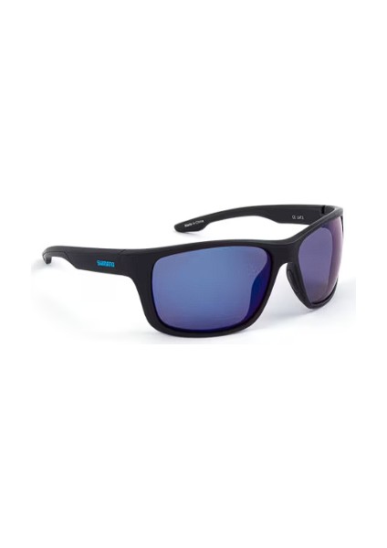 Eyewear Antares Matte Black & Blue Mirror