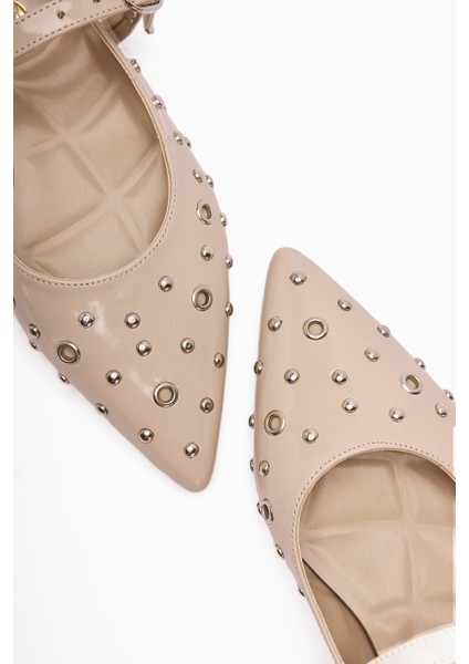 Ninna Bej Rugan Sivri Burunlu Kadın Babet indirimleri