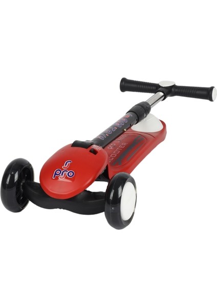 Işıklı/ledli Üç Teker Yükseklik Ayarlanabilir ve Katlanabilir Fren Sistemli Çocuk Scooter