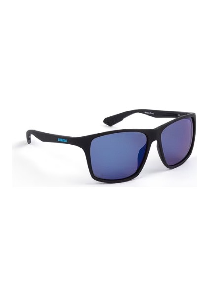 Eyewear Technium Matte Black & Blue Mirror