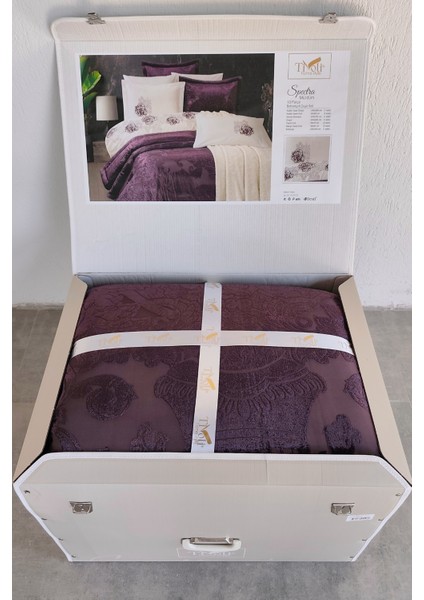 Tivoli 10 Parça Battaniyeli Kadife Yatak Örtülü Çeyiz Seti Spectra fiyatları