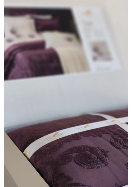 Tivoli 10 Parça Battaniyeli Kadife Yatak Örtülü Çeyiz Seti Spectra modelleri