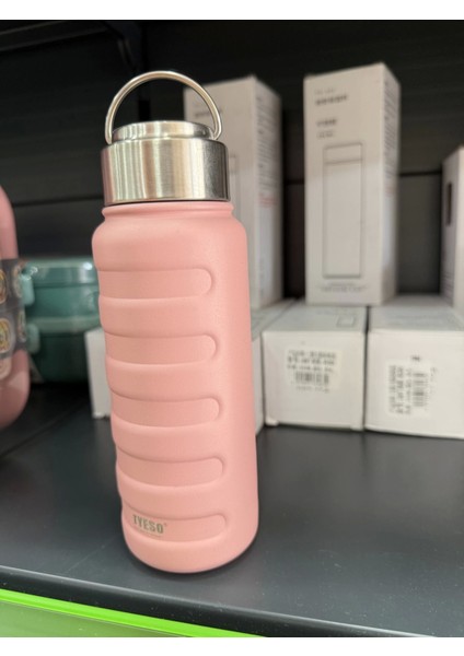 Paslanmaz Çelik Termos Su Şişesi 360ML Vakumlu Kapak Pembe Ithal Ürün indirimleri