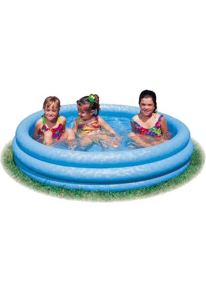 Üç Halka Yuvarlak Şişme Mavi Çocuk Havuzu Büyük Boy fiyatları