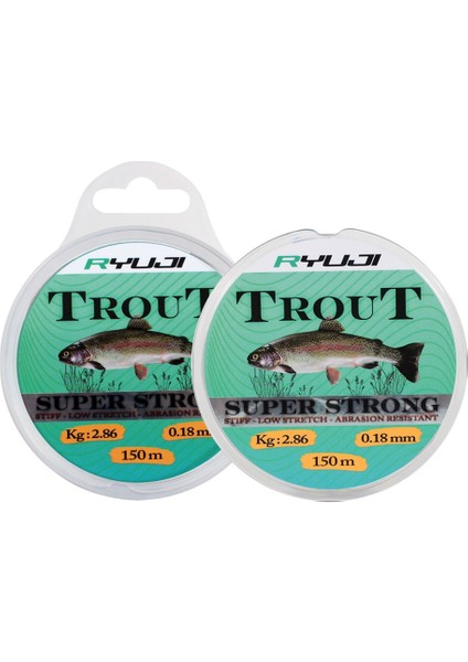 Trout Carp Light Grey 150M Monofilament Misina Kalınlık (Mm) : 0,30MM
