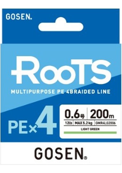 Roots 4b Light Green 200M Ip Misina Kalınlık (Pe) : Pe # 1 fiyatları