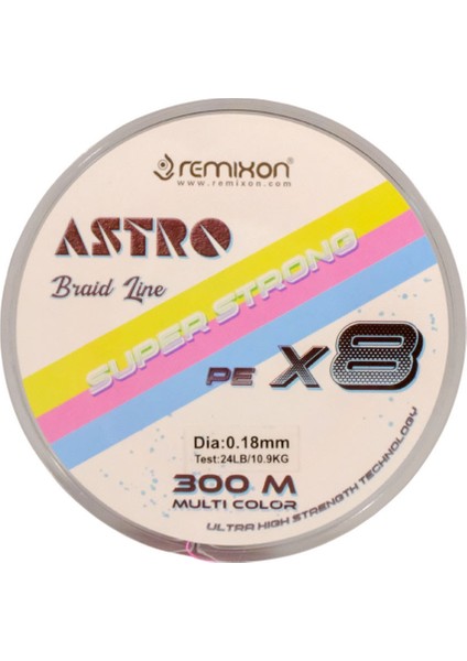Astro 8b Multicolor 300M Ip Misina Kalınlık (Mm) : 0,25MM fiyatları