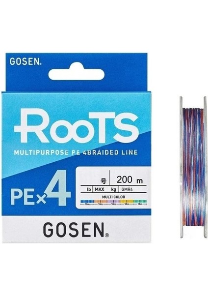 Roots 4b Multicolor 200M Ip Misina Kalınlık (Pe) : Pe # 1.5