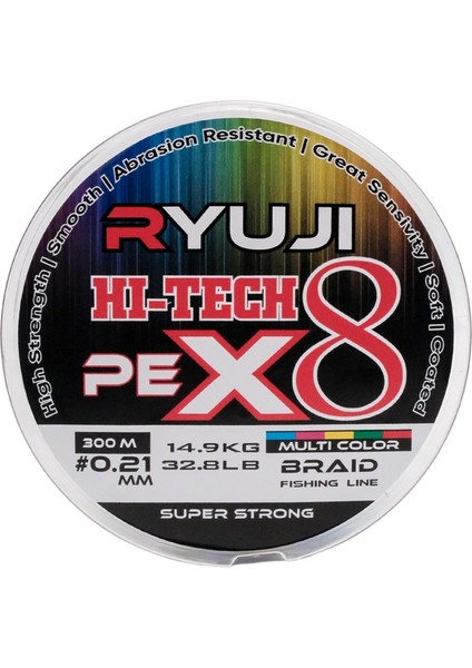 Hı-Tech Pe 8b Multicolor 300M Ip Misina Kalınlık (Mm) : 0,23MM