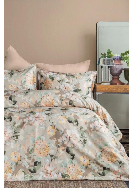 Dolce Tencel Dijital Saten Çift Kişilik Nevresim Takımı