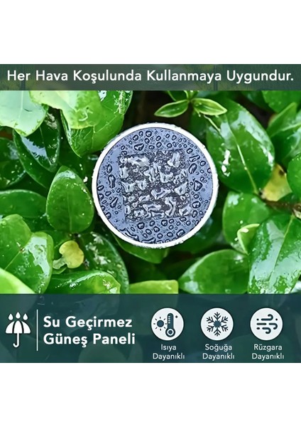 10'lu Solar Yer Aydınlatması - Güneş Enerjili LED Işık Plastik Saplama Dış Mekan Bahçe Yolu Lambası modelleri