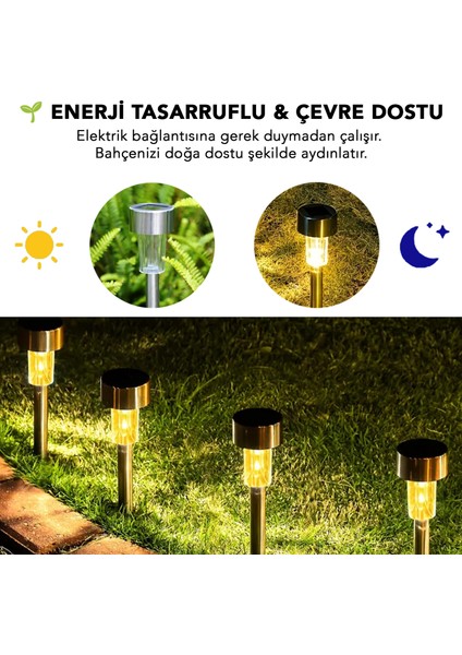 20'li Solar Yer Aydınlatması - Güneş Enerjili LED Işık Plastik Saplama Dış Mekan Bahçe Yolu Lambası fiyatları