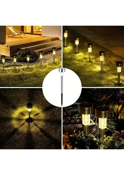 50'li Solar Yer Aydınlatması - Güneş Enerjili LED Işık Plastik Saplama Dış Mekan Bahçe Yolu Lambası fırsatları