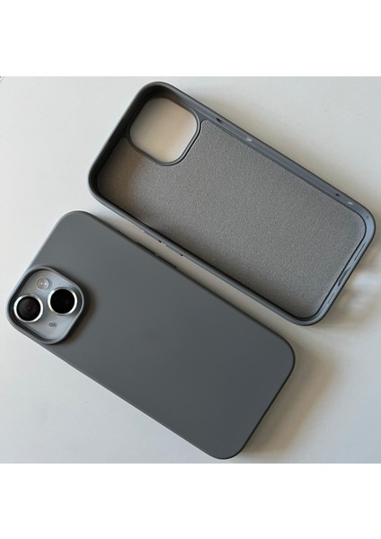 Apple iPhone 15 ile Uyumlu Lansman Içi Kadife Esnek Silikon Kılıf modelleri