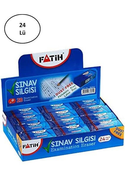 Mavi Dust Free Sınav Silgisi 24'Lü Kutu fiyatları