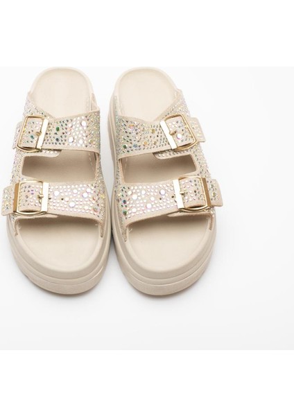 Elena Taşlı Kalın Taban Kadın Terlik modelleri