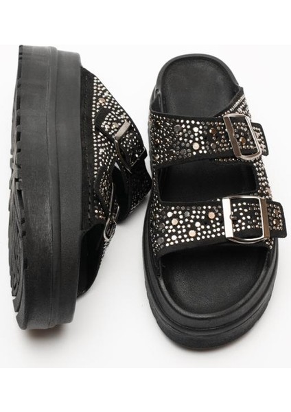 Elena Taşlı Kalın Taban Kadın Terlik modelleri