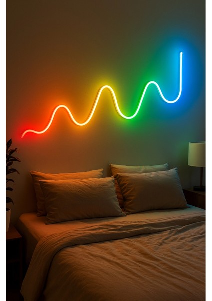 Kumandalı Bluetoothlu 5 Metre USB Ile Çalışan Pixel Neon LED 6X12 mm Neon Piksel LED modelleri