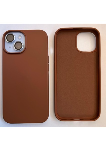 İphone 15 ile Uyumlu Logosuz Lansman Içi Kadife Esnek Silikon Kılıf fiyatları