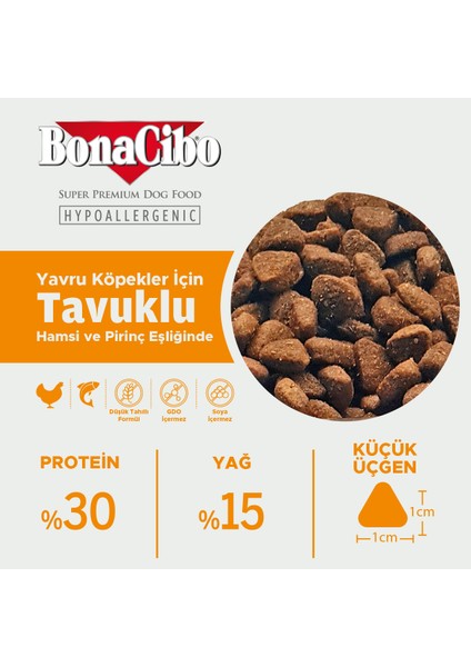 Puppy Dog Tavuklu Yavru Köpek Maması, 100 gr x 5 Adet, Tüm Irklar Için, Doğal, Şeker Içermez fırsatları
