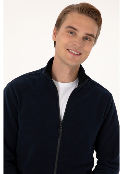 Erkek Lacivert Hırka (Örme) 50313779-VR033 fiyatları