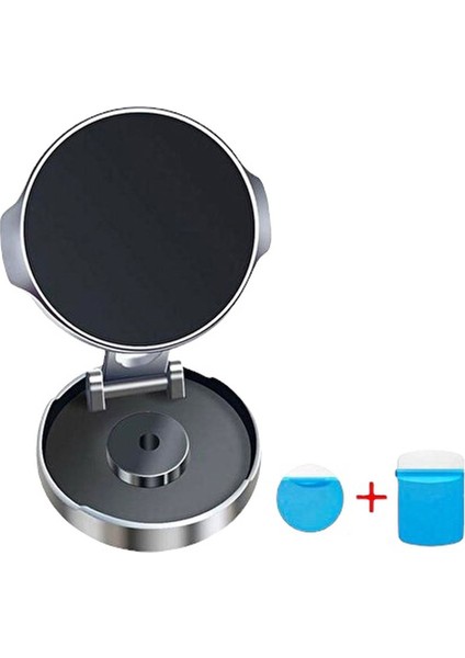 Mınatıslı Manyetik Mini Araç Içi ve Masaüstü Telefon Tutucu 360 Derece Dönen Yapışkanlı