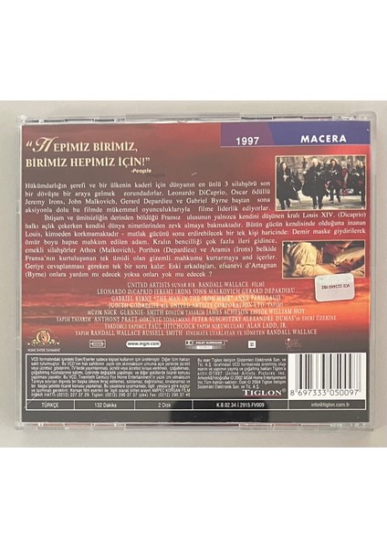 Demir Maskeli Adam VCD (Orjnal Dönem Baskı Vcd) fiyatları