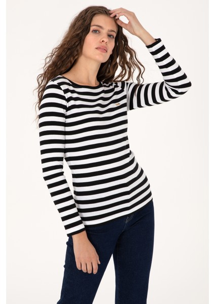 Kadın Siyah Sweatshirt 50314203-VR046 modelleri